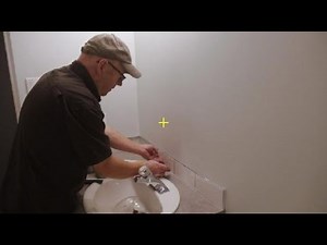 A simple tile backsplash. Bathroom vanity Part 1