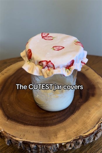 Grab them in my bio! •proceeds go towards my cancer bills✨🩷 #sourdough #farm #handmade #jarcovers