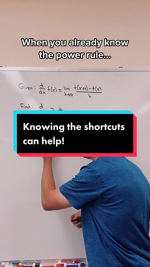 It still is good to know how to find derivatives by the definition! 😅 #mathtok #calctok #math #calculus #apcalc #apcalcab #apcalcbc #derivatives #powerule #Inverted