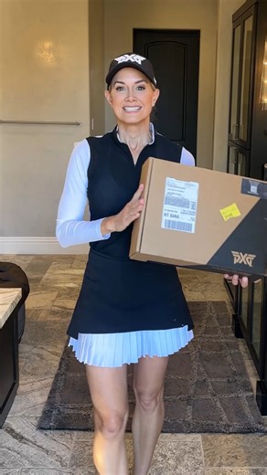 Golf Host Alissa Kacar unboxes the latest from PXG Apparel's Spring/Summer 2025 Collection and shows off her style on the course 🤩 #PXG #PXGTroops | PXG
