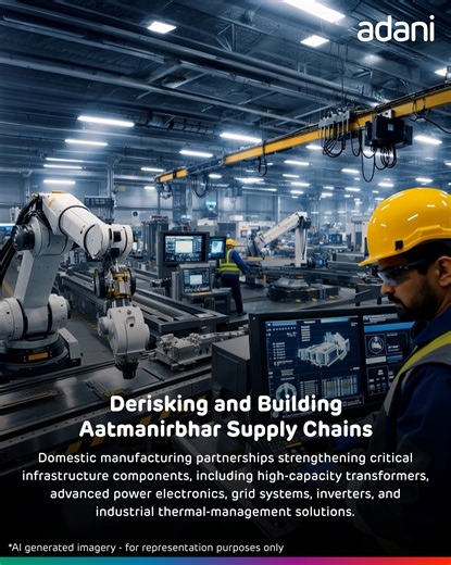 Adani Group is advancing a sovereign energy-compute ecosystem designed to power the Intelligence Age at scale. By combining renewable energy, hyperscale digital infrastructure, resilient supply chains and advanced talent development, the initiative accelerates India’s transformation while strengthening long-term technological leadership for a future-ready India. | Adani Group