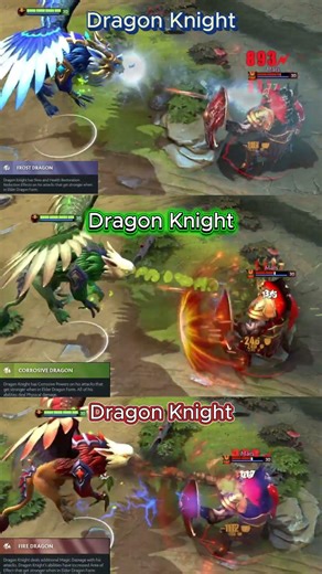 Dragon Knight Same Item, Different Facet 🔥 Which One Is Stronger? | Dota 2 #shorts