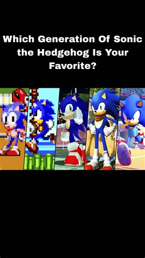 Which generation of Sonic the Hedgehog is your favorite? I’m from the old school 😂 so imma have to say the OG Sonic is my favorite. I still play Sonic the Hedgehog 2, 3 & Sonic & Knuckles til this day. Don’t get me wrong, I like a few of the games that came out afterwards but for me nothing compares to the originals. But y’all let me know in the comments, which generation of Sonic the Hedgehog is your favorite? #sonicthehedgehog #sega #viral #fyp #fypシ