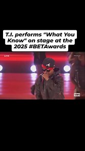1.1M views · 45K reactions | The King of the South took us way back!  T.I. lit up the #BETAwards2025 stage with a nostalgic performance of “What You Know” — a certified classic. Hip-hop roots, Atlanta pride, and timeless bars. This moment hit hard.  #AmplifyAfrica #TI #WhatYouKnow #ThrowbackVibes #HipHopLegends | Amplify Africa | Facebook