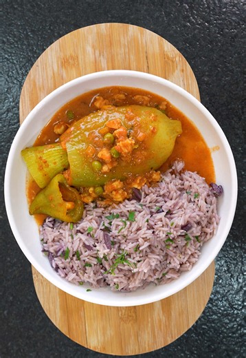 Caigua rellena de langostinos receta fácil