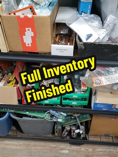 Finished Cleaning and Inventorying My Arcade Workshop #pinball #arcade #retro #electronics #inventory