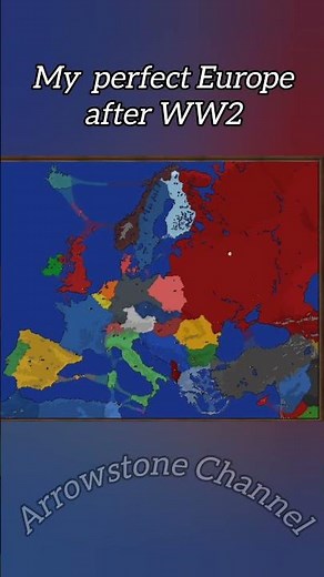 Perfect map of Europe after WW2 (my opinion) #mapping