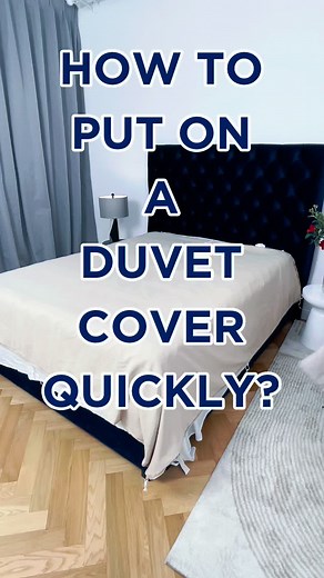 Quick and Easy Way to Put on a Duvet Cover