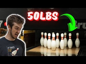 We Bowled On 50lb Bowling Pins!!