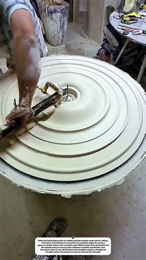 How Decorative Plaster Mold Production Is Made | Satisfying Manufacturing Process