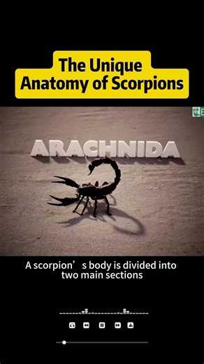 The unique anatomy of scorpions #knowledge #science