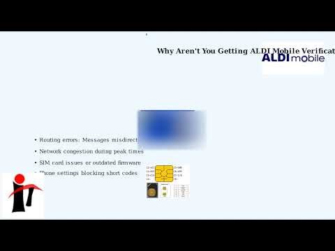 How to Fix ALDI Mobile Not Receiving Verification Codes - Short Code SMS Fix