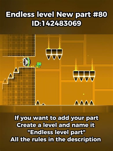 Endless level in Geometry dash New part #80
