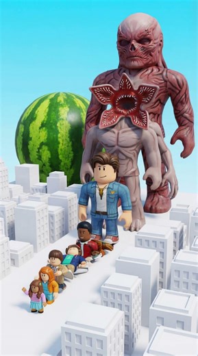 Demogorgon vs Roblox Players #strangerthings #robloxanimation