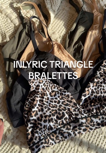 By far the comfiest bralette I have ever worn! So soft and stretchy with no padding or underwire. Perfect for tshirts or sleeping in #bralettes #nounderwirebra #bralette #tiktokshopcreatorpicks #tiktokshopspringglowup Bralette Tshirt bra Sleeping bra No underwire bra Bras without padding Comfy bralette Summer bras @INLYRIC Soft Triangle Bralette