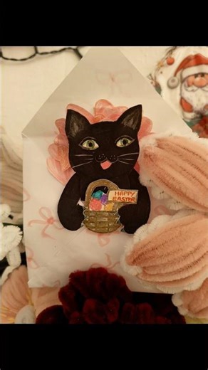 DIY Grumpy Cat Easter version 🎀🐾 #kitten #eastersunday #diy #art #ytshorts