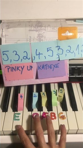 KATSEYE - Pinky Up | EASY Piano Tutorial (Number Notes)