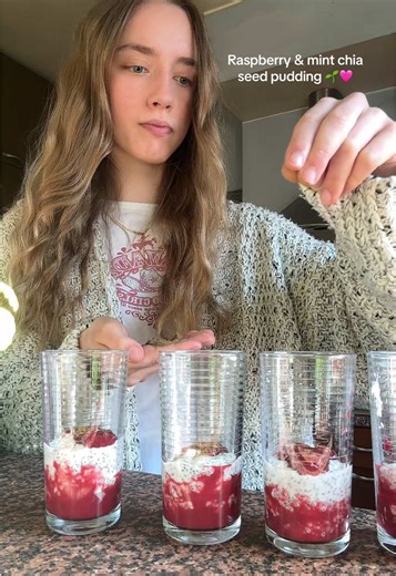 Raspberry and Mint Chia Seed Pudding Recipe