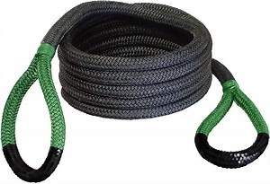[Hot Item] Kinetic Recovery Rope, (1in X 30FT Green) 48000lbs Snatch Strap, Heavy Duty Stretch Nylon Towing Ropes