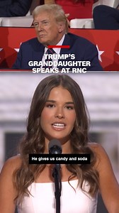 Kai Trump, the 17-year-old granddaughter of former President Donald Trump, speaks at the Republican National Convention. | CNN