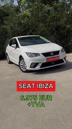 Seat Ibiza 6.975 EUR TVA 2017 163.641km 1.0 benzina 95 CP Manuala Masina ideala pentru incepatori. Va asteptam la Flo Auto Lease pentru un test drive. #seat #ibiza #leasing #fyp #masini #parc #auto #finantare #reels #budget #cars | FLO AUTO LEASE