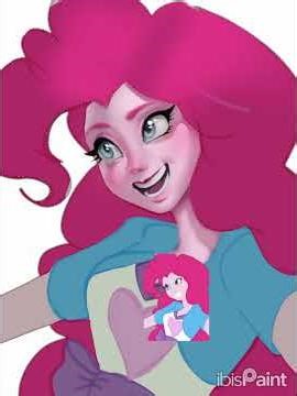 Pinkie Pie Fanart!🫶🫶🫶💘 #digitalart #ibispaintx #speedpaint #mlpequestragirls