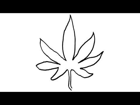 How to draw Weed Leaf easy step by step | Drawing a Detailed Weed Leaf | Step-by-Step Tutorial
