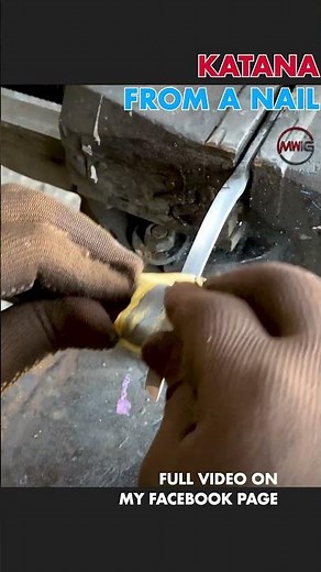 Nail Forged Katana Made Just As Deadly As in Japan