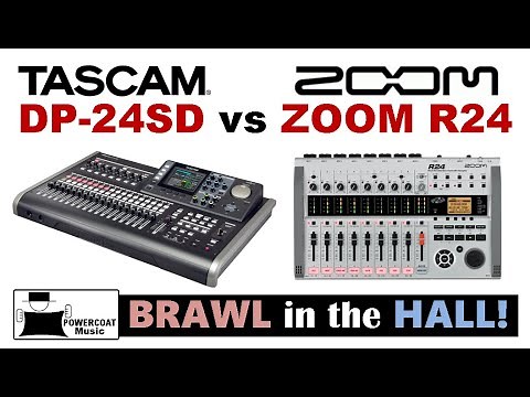 Tascam DP-24SD Digital Portastudio vs ZOOM R24