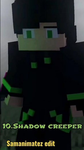 17 Most Powerful Characters Of Shadow creeper in Correct Order/ #minecraftshorts #minecraft