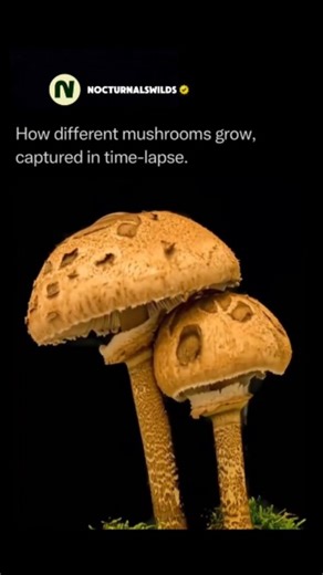 Nature | Earth | Nocturnals | Watching a time-lapse of mushrooms growing reveals the rapid expansion of “fruiting bodies,” which are the reproductive structures of a... | Instagram