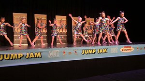The Razzle Dazzle team giving us the sparkle and joy for they can't stop the feeling! Awesome performance girls! | JUMP JAM | Facebook