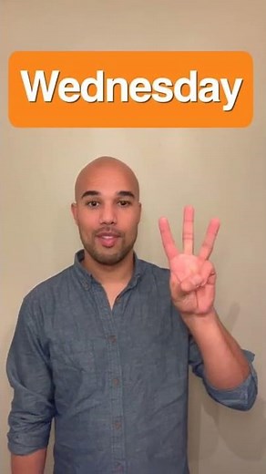 Days of the Week Signs in American Sign Language #shorts