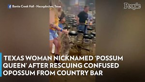 Texas Woman Nicknamed ‘Possum Queen’ After Rescuing Confused Opossum from Country Bar