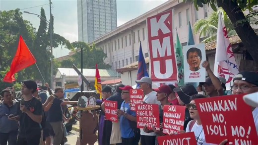 NOW: Various progressive groups condemn Supreme Court’s ruling that declared unconstitutional the articles of impeachment against Vice President Sara Duterte. Groups say SC should reverse its ruling. | via Job Manahan, ABS-CBN News | ABS-CBN News