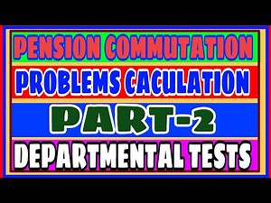 COMMUTATION VALUE OF PENSION: calculate pension commutation