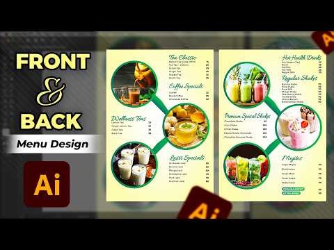 How to Make a Front & Back Menu Design in Adobe Illustrator