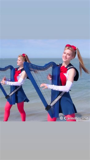 🌙Sailor Moon🌙 Moonlight Densetsu - full music video on Yoo Toob! #harptwins #sailormoon #anime #harp | Harp Twins