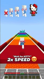 Hello KITTY in Minecraft - speed map 😭😍 #minecraft #hello