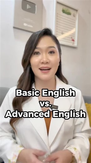 Basic English vs. Advanced English 🤔 #learnenglishwithteacheraubrey #basicenglish #advancedenglish #vocabulary #reels | Learn English with Teacher Aubrey