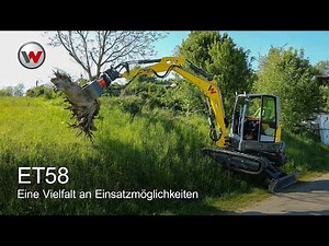 Mit dem Kettenbagger ET58 von Wacker Neuson: Eine Vielfalt an Einsatzmöglichkeiten