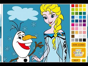 Pintar Elsa y Ana Frozen. Coloreamos a las hermanas Frozen