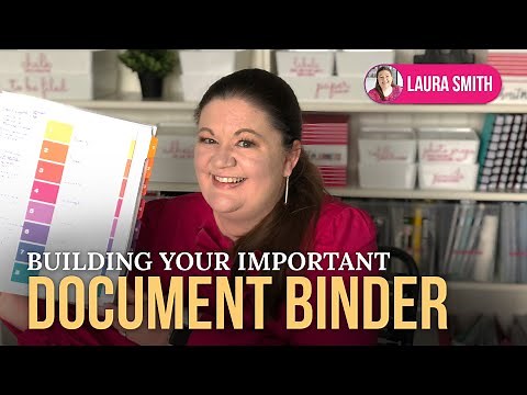 Building Your Important Document Binder | What to do with Irreplaceable Documents