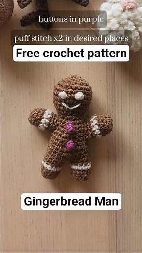 A Crochet Christmas - Quick and Easy Gingerbread Man Decoration Pattern