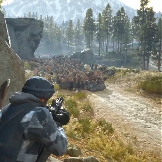 18K views · 253 reactions | DEACON MILITIA: Epic Horde Battle at Cascade Lake Rail Line | Days Gone Mod #pcgaming #gaming #daysgone #fypシ゚viralシ #Gameplay | Zaira Kaifia | Facebook