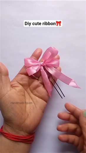Diy easy cute ribbon 🎀 #craft #song #diy#trending