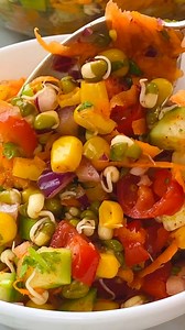 9.2K views · 19 reactions | Simple, bright, and delicious! Here is my favorite sprouted mung bean salad that I love to make all year long. Recipe linked in comments. #ministryofcurry #lunchtime #vegetarianrecipes #indiancuisine | Ministry of Curry | Facebook