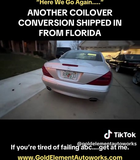 If you’re tired of failing Active Body Control suspension…..hit me up. I gotcha!😉 Visit www.GoldElementAutoworks.com #goldelementautoworks #mercedes #coilovers #amg #cars