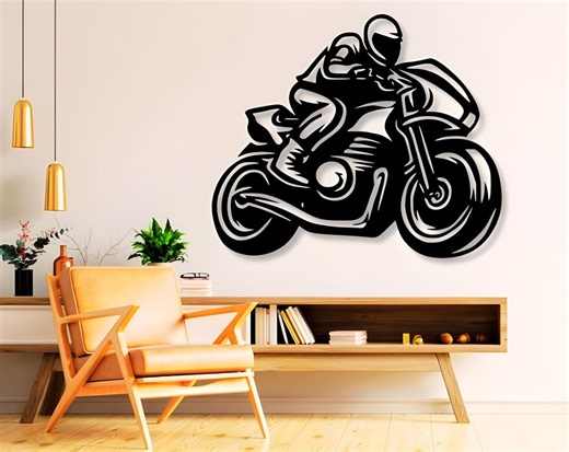 Motorcycle Svg Dxf Png Files Rider Vector Art Cut File for Cnc Laser Plasma Cricut - Etsy