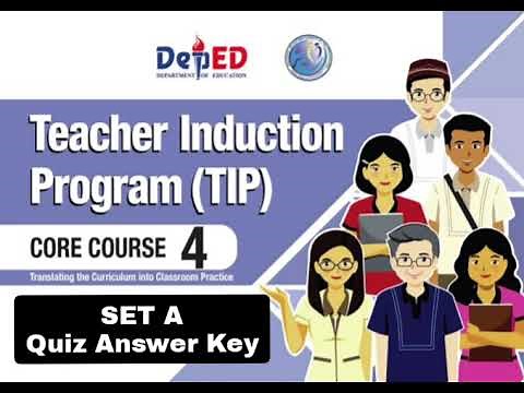 TIP Coursebook 4 SET A Quiz Answer Key | Teacher Induction Program #teachernem